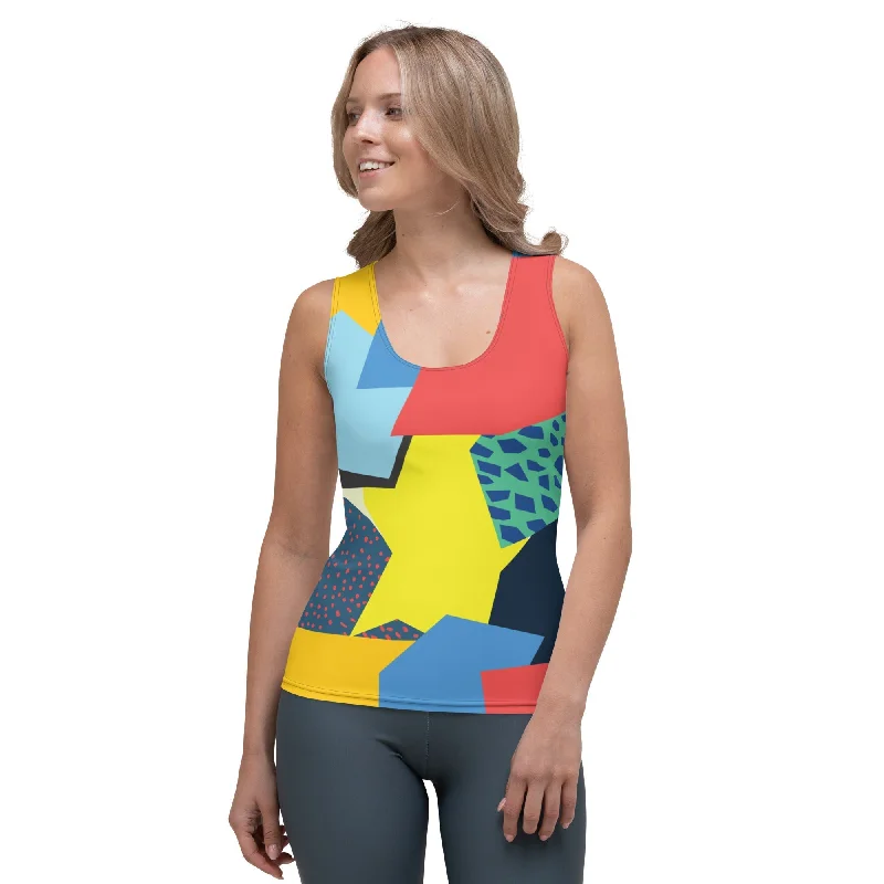 90s Color Block Tank Top