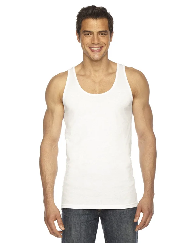 American Apparel Unisex Poly-Cotton Tank | White