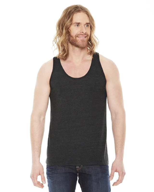 American Apparel Unisex Triblend Tank | Tri Black