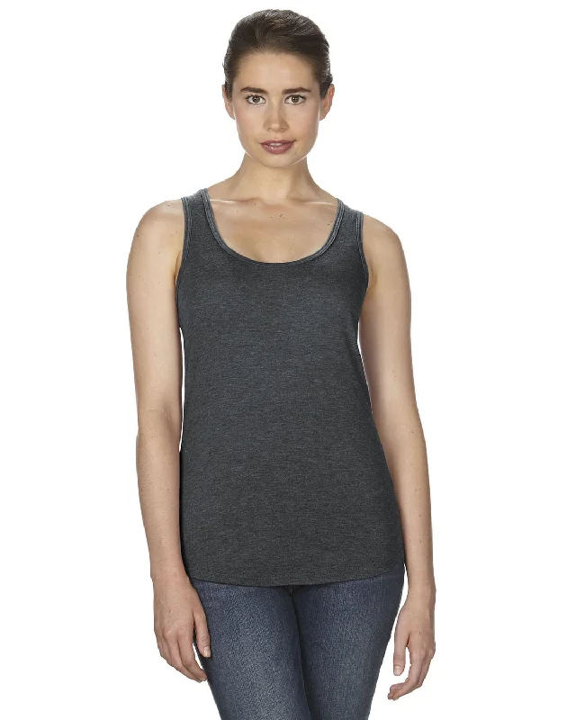 Anvil Ladies Triblend Racerback Tank | Hth Dark Grey