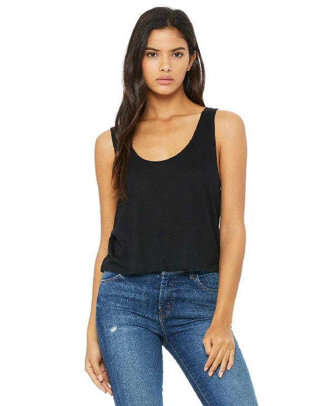 Bella+Canvas Ladies Boxy Tank | Black