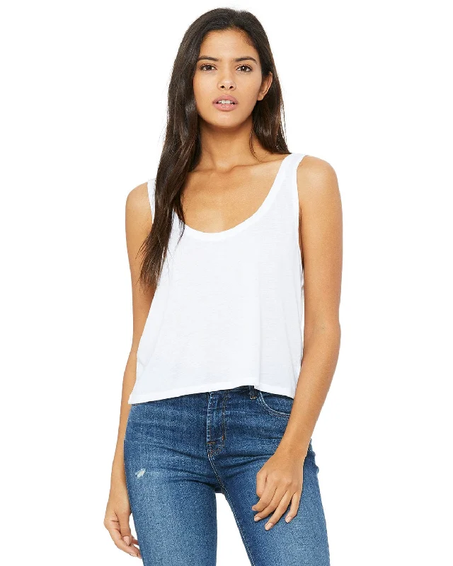 Bella+Canvas Ladies Boxy Tank | White