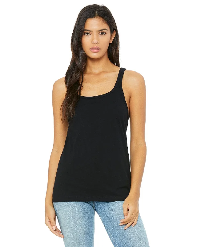 Bella+Canvas Ladies Relaxed Jersey Tank | Black