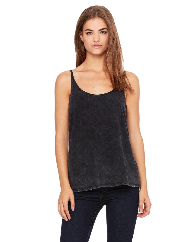 Bella+Canvas Ladies Slouchy Tank | Blk Mineral Wsh