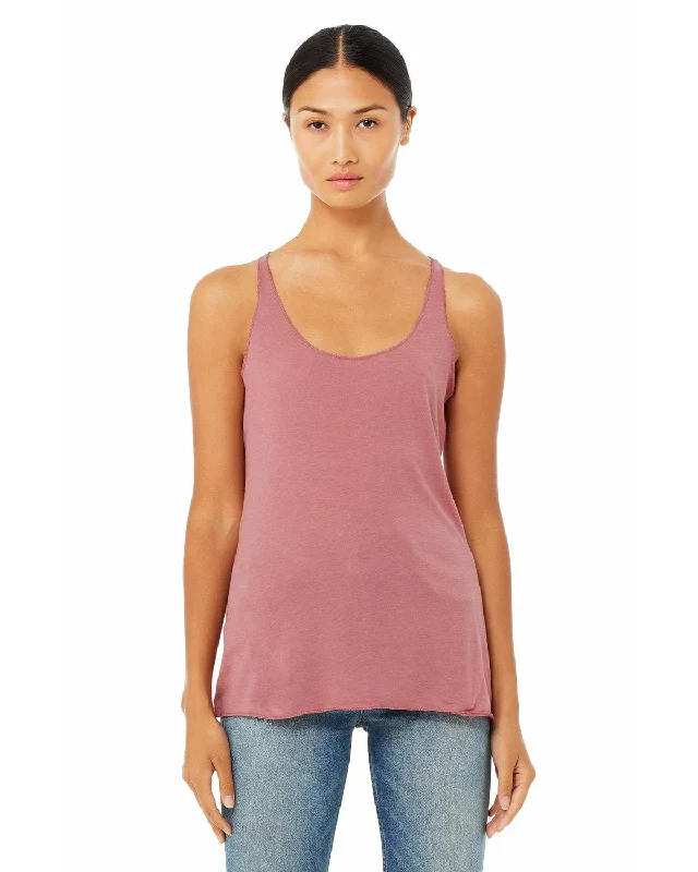 Bella+Canvas Ladies Triblend Racerback Tank | Mauve Triblend