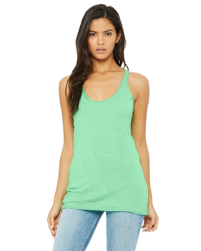 Bella+Canvas Ladies Triblend Racerback Tank | Mint Triblend