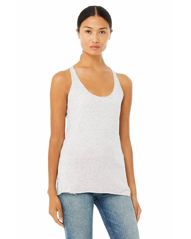 Bella+Canvas Ladies Triblend Racerback Tank | Wht Flck Triblnd