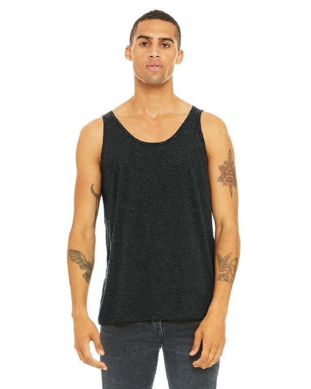 Bella+Canvas Unisex Jersey Tank | Char-black Trib