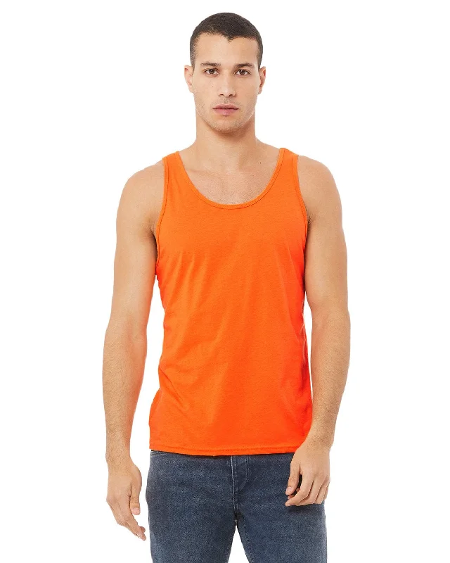 Bella+Canvas Unisex Jersey Tank | Neon Orange