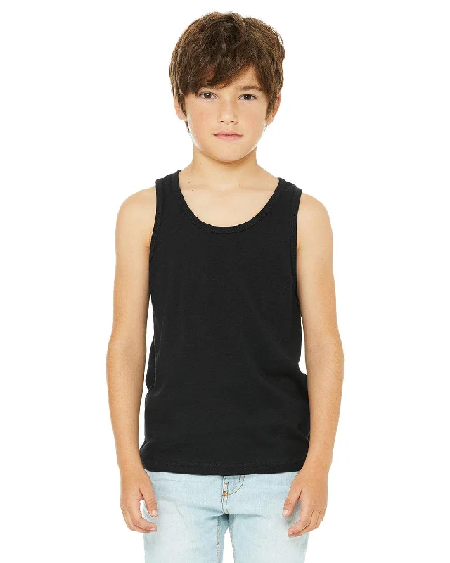 Bella+Canvas Youth Jersey Tank | Black