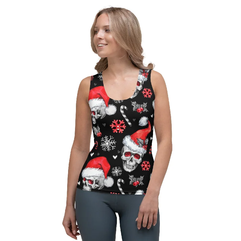 Christmassy Skulls Tank Top