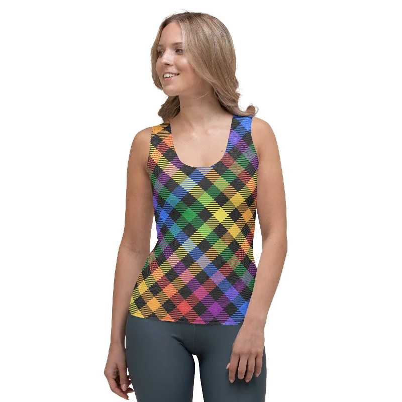 Colorful Plaid Tank Top