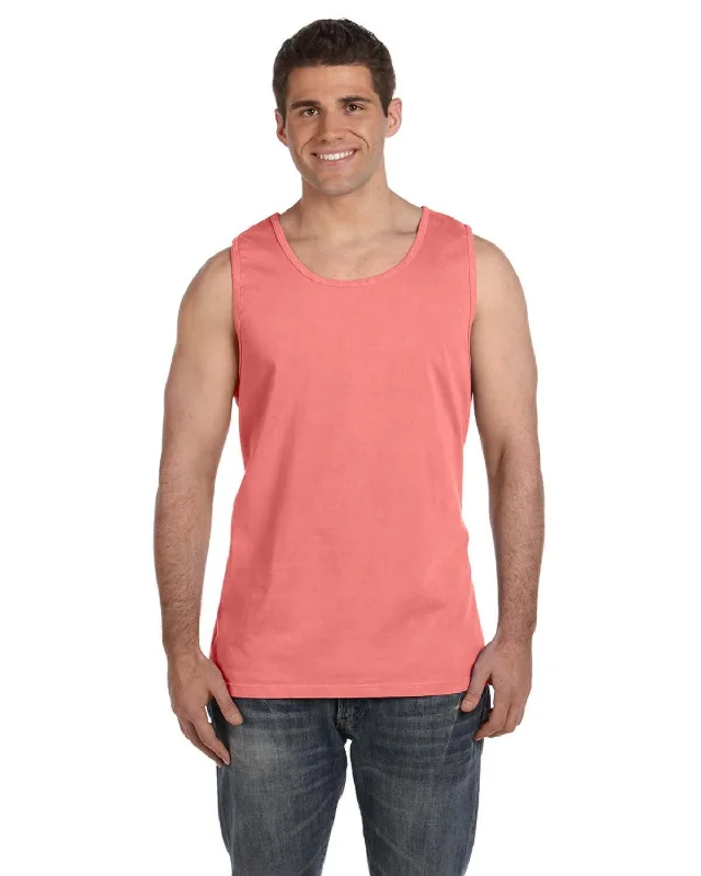 Comfort Colors Garment-Dyed Tank | Neon Red Orange