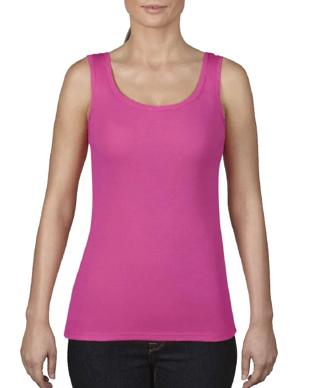 Comfort Colors Ladies Midweight Tank | Neon Pink