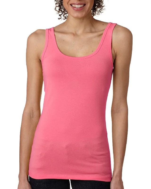 Next Level Ladies Jersey Tank Top | Hot Pink