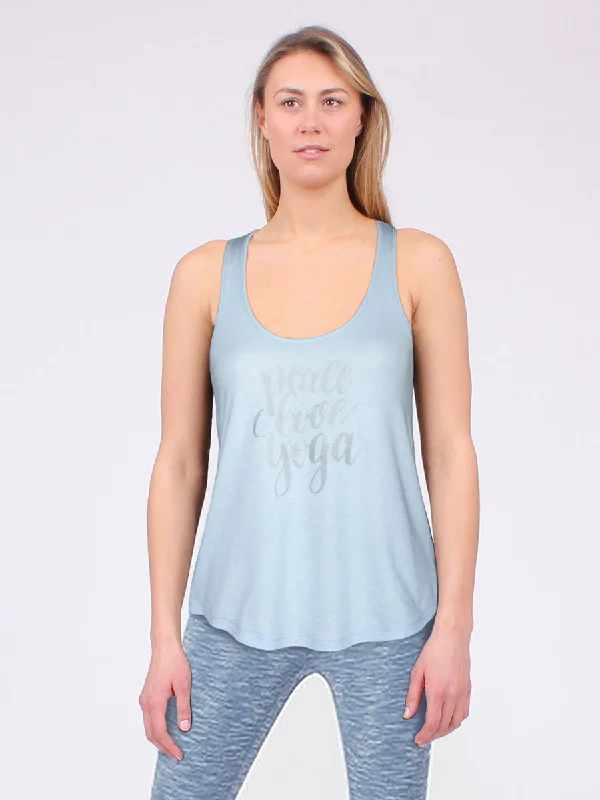 Peace Love Yoga Tank Sea Mist | Final Sale