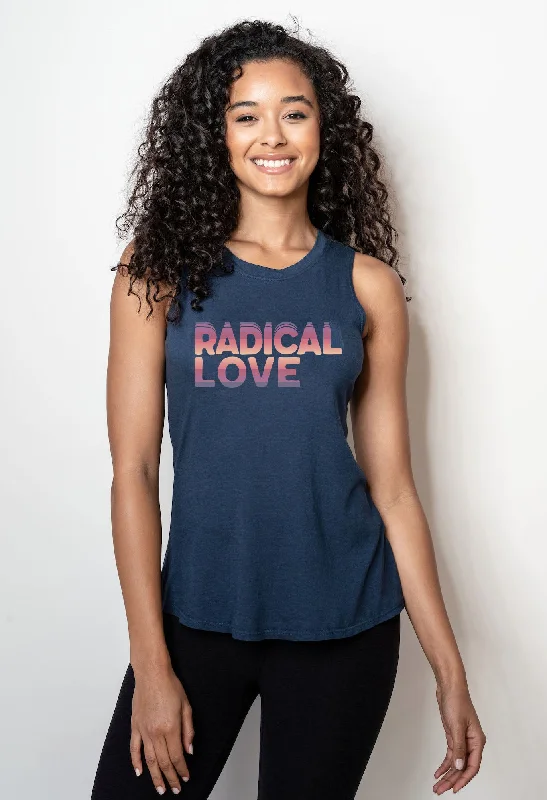 'Radical Love' Perfect Fit Tank-Top - Ultramarine