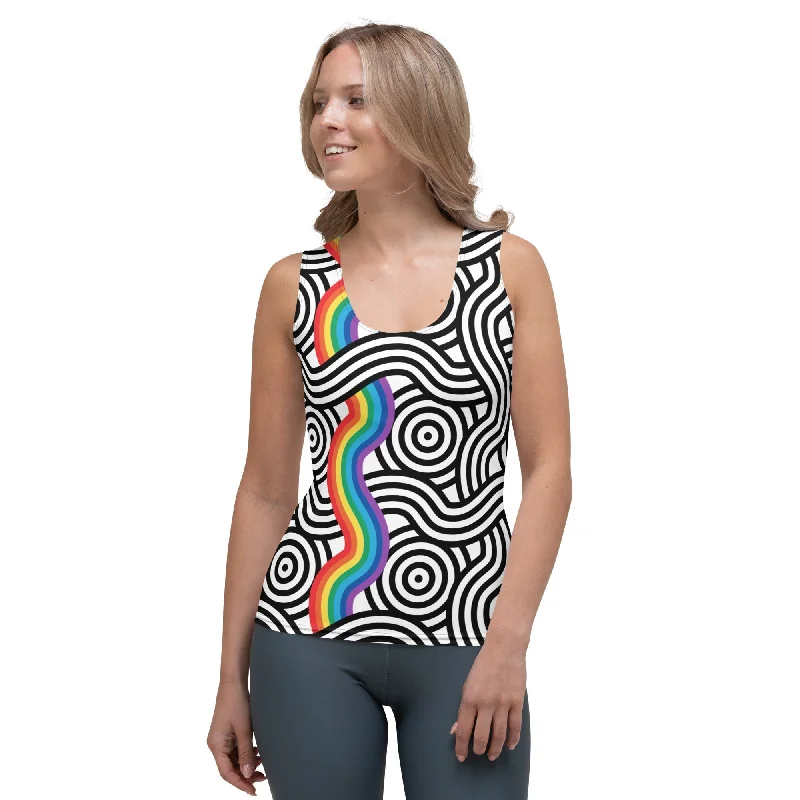 Rainbow Lines Tank Top