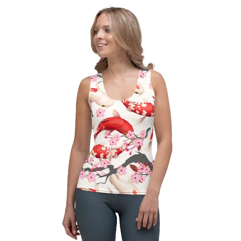 Sakura Koi Tank Top