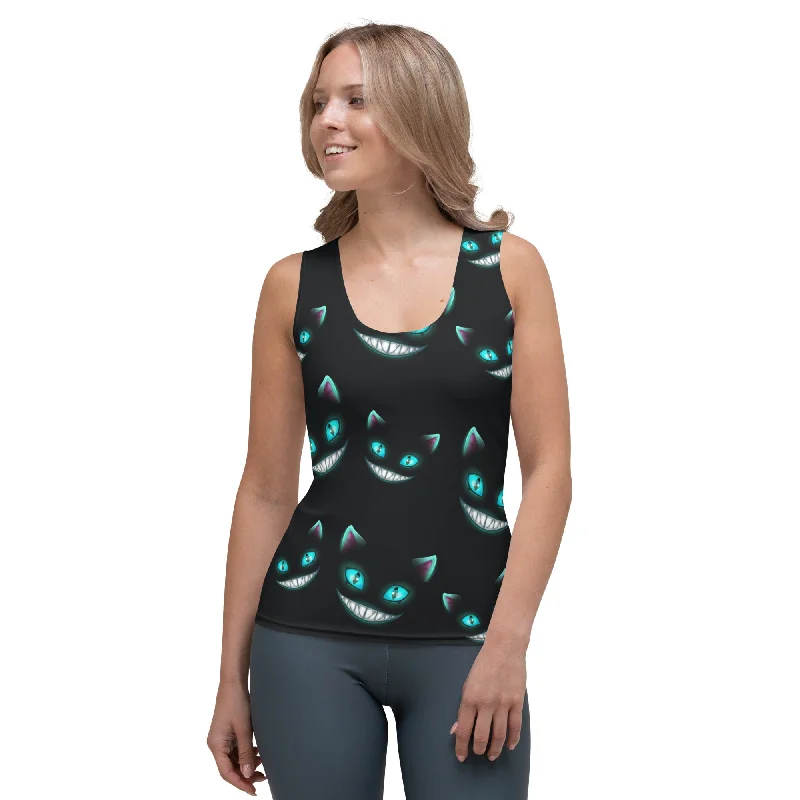 Spooky Halloween Cat Tank Top