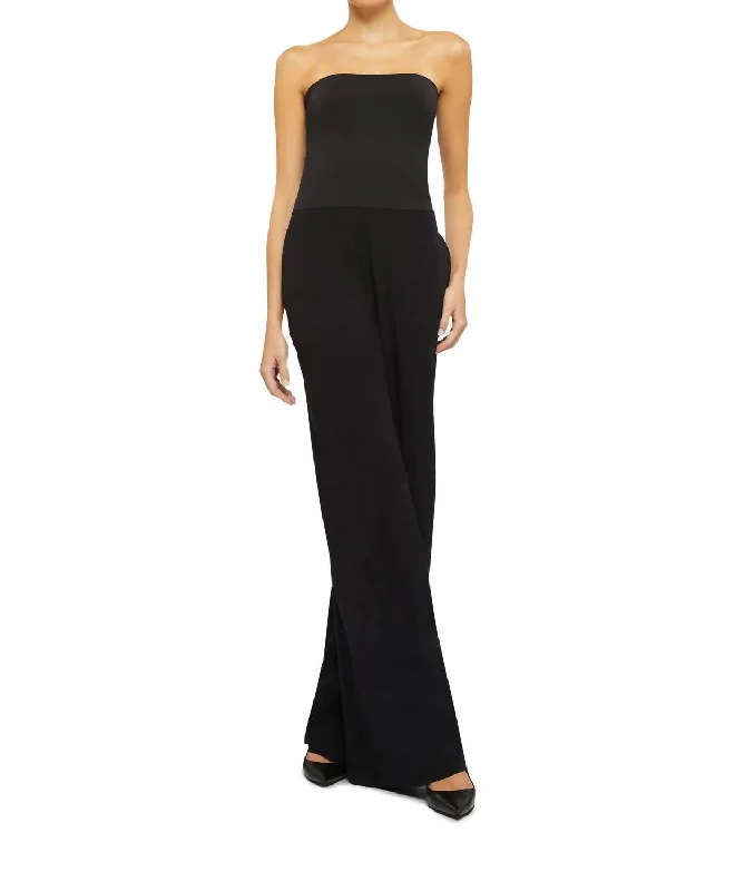 Aurora Pure Cut Jumpsuit In Black