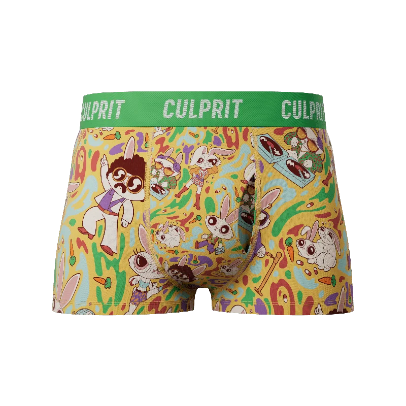 Disco Bunnies🕺🐰 Trunk Cut Boxer Briefs w/ fly