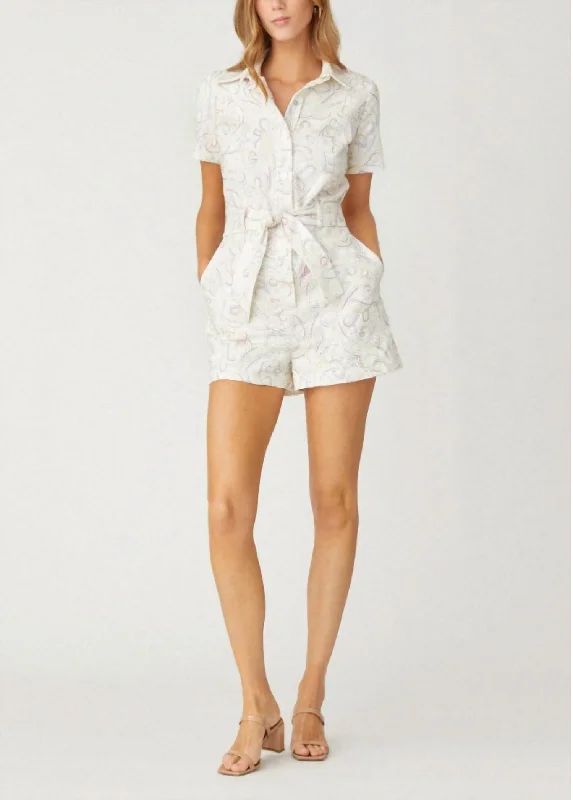 Ginger Romper In Cream