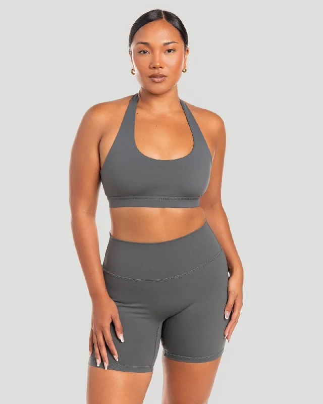 Halter Bra - Cloud Grey