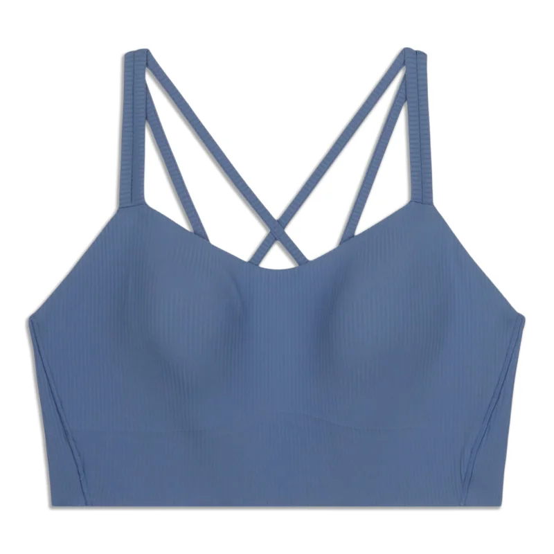 Like A Cloud Ribbed Longline Bra - Resale