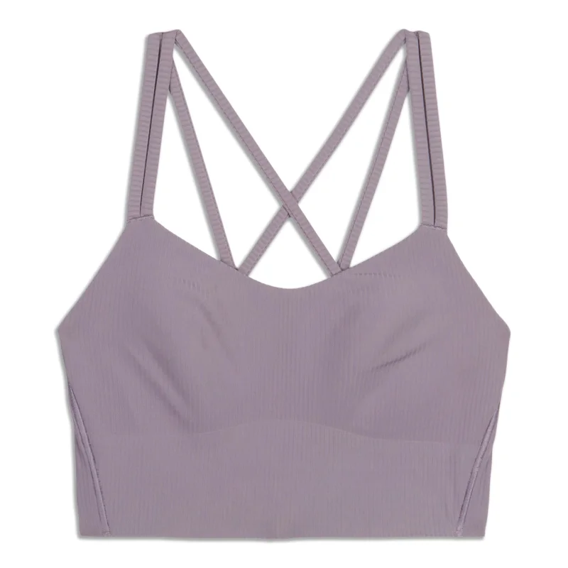 Like A Cloud Ribbed Longline Bra - Resale