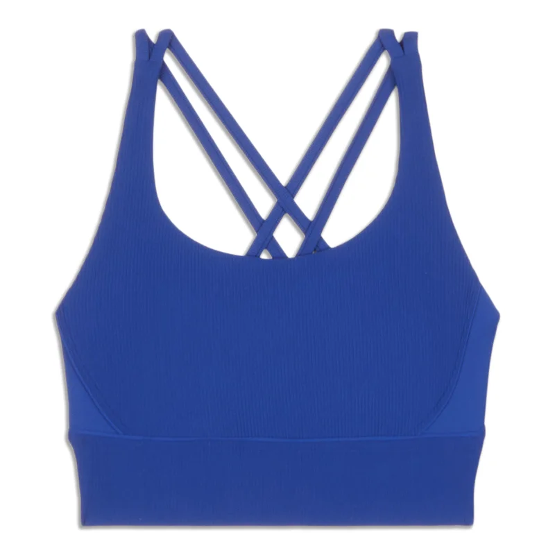 lululemon Energy Ribbed Longline Bra Medium Support, B–D Cups - Resale