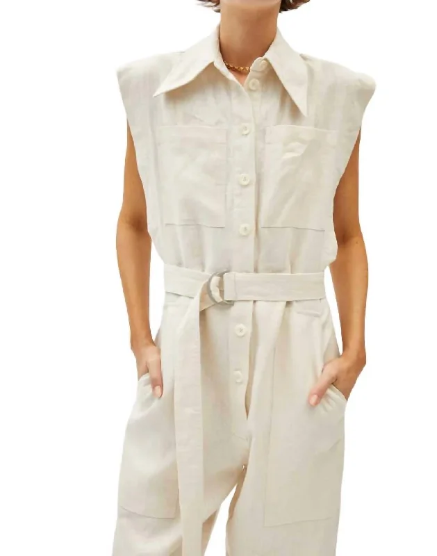 Maupi Jumpsuit In Off White