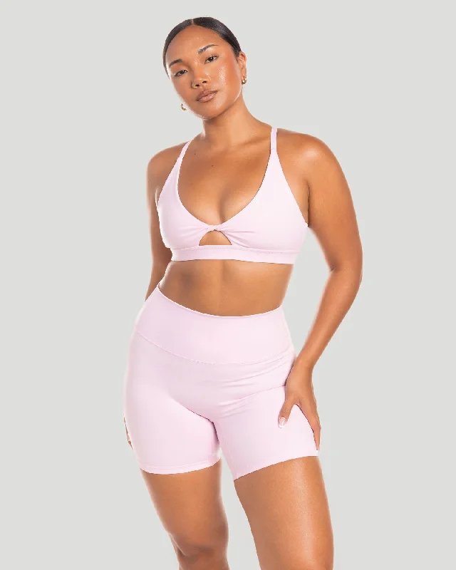 Micro Twist Bra - Blush Pink