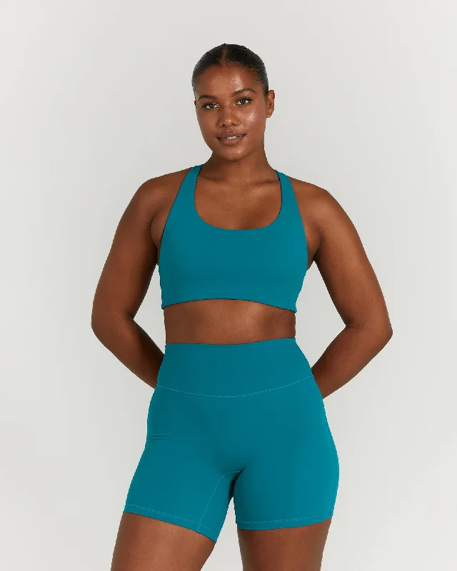 MOTION RACER BACK BRA - LAGOON