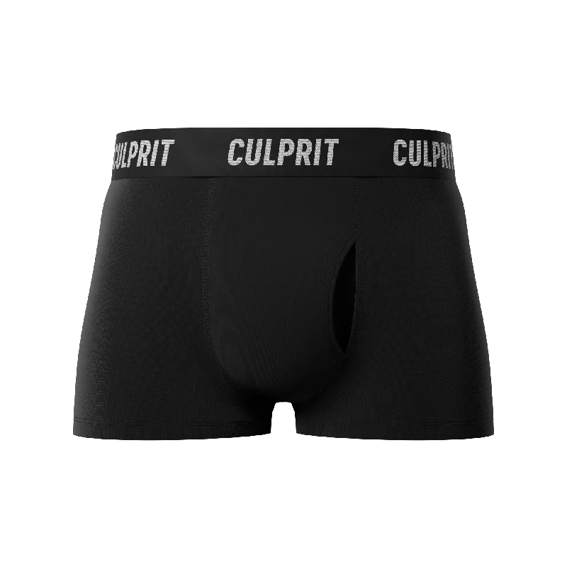 Stealth Black 🥷 Trunk Cut Boxer Briefs w/ fly