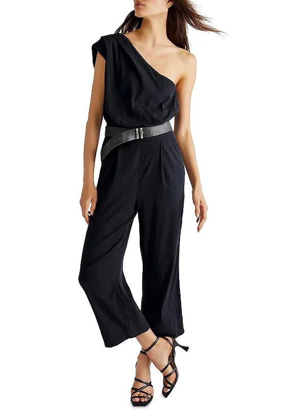 Womens One Shoulder Slouchy Jumpsuit