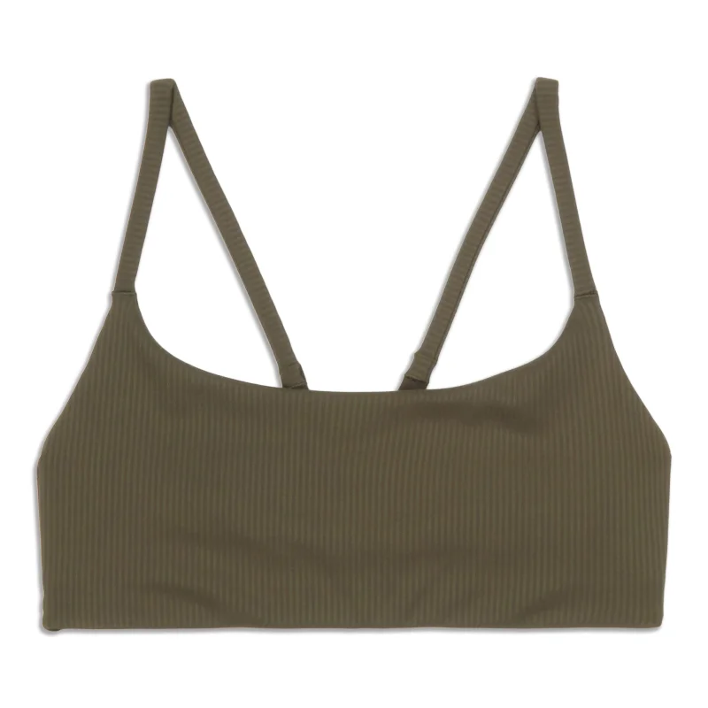 Wunder Train Strappy Racer Bra Ribbed - Resale