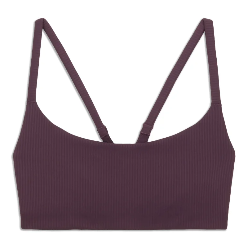 Wunder Train Strappy Racer Bra Ribbed - Resale