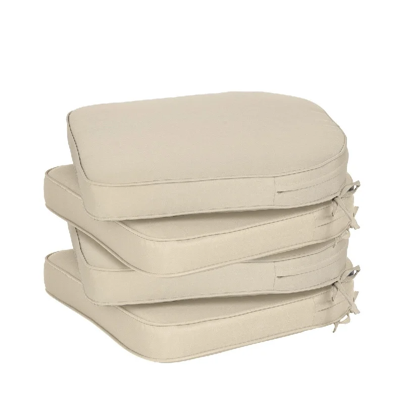 Aoodor Outdoor Chair Cushion Soft and Fade-resistant Polyester Set of 4 - 21''x21''