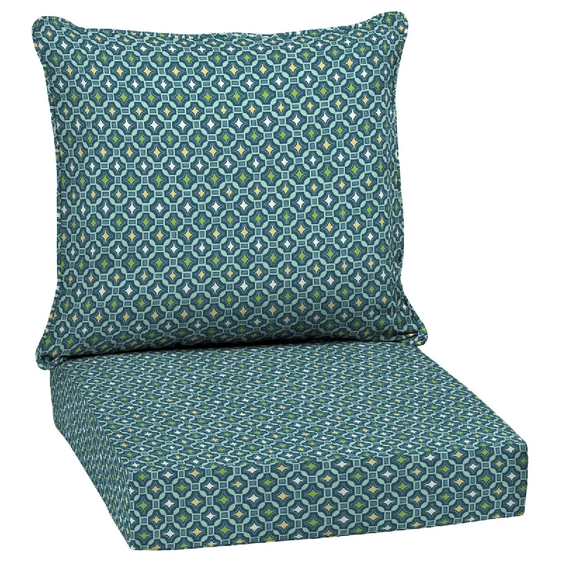 Arden Selections Alana Tile Outdoor Deep Seat Cushion Set - 24 W x 24 D in.