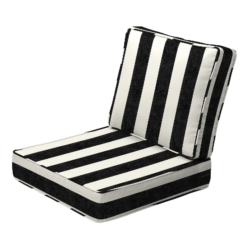 Onyx Black Cabana Stripe