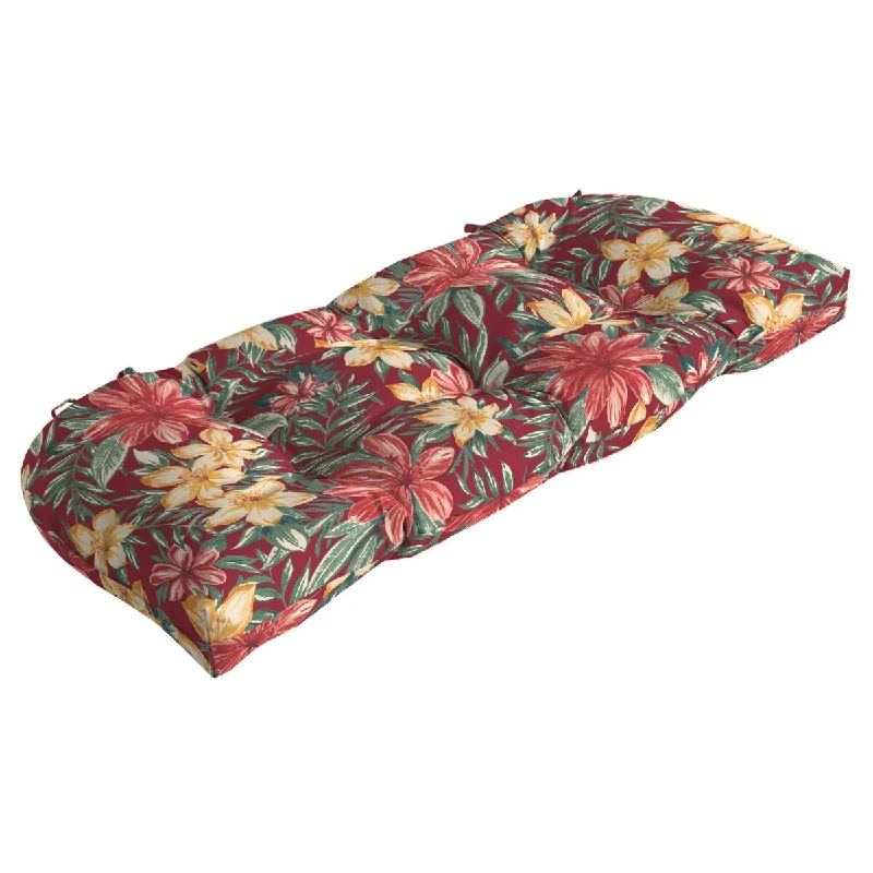 Arden Selections Ruby Clarissa Tropical Wicker Settee Cushion - 18 in L x 41.5 in W x 5 in H