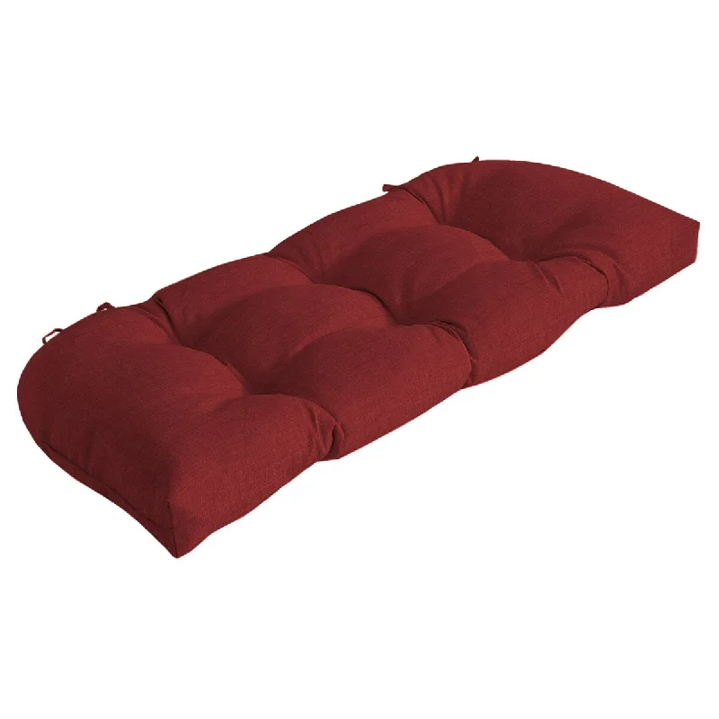 Arden Selections Ruby Red Leala Wicker Settee Cushion - 18 in L x 41.5 in W x 5 in H