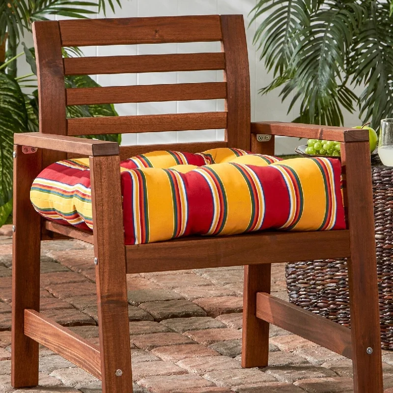 Elminton Stripe 20-inch Outdoor Chair Cushion by Havenside Home - 20w x 20l