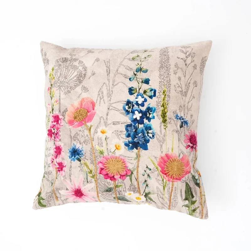 Expobazaar Luxurious Handcrafted Cotton Printed & Embroidered Cushion 18"x18"