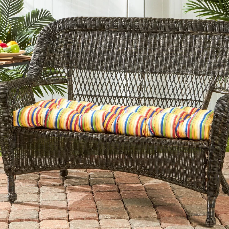 Greendale Sunbrella Outdoor Stripe Swing/Bench Cushion - 17 w x 46 l in.