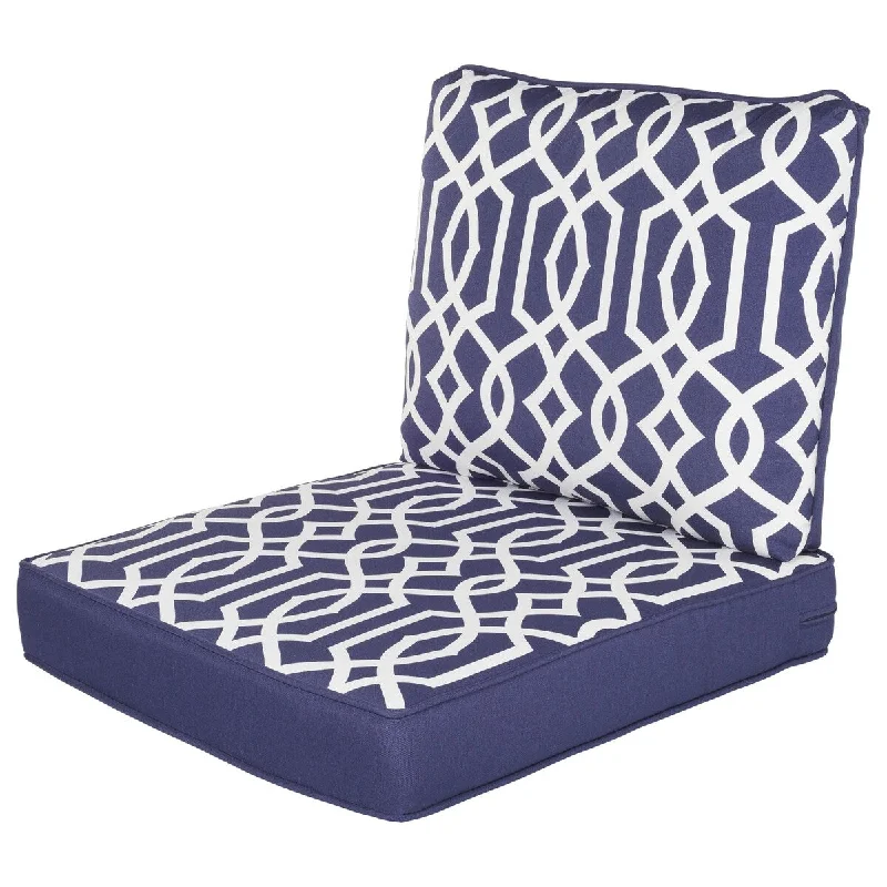 Haven Way Lattice Outdoor Seat & Back Cushion Set