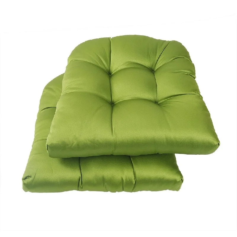 LNC Indoor Green Dining Chair Cushion Seat Cushions Set of 2