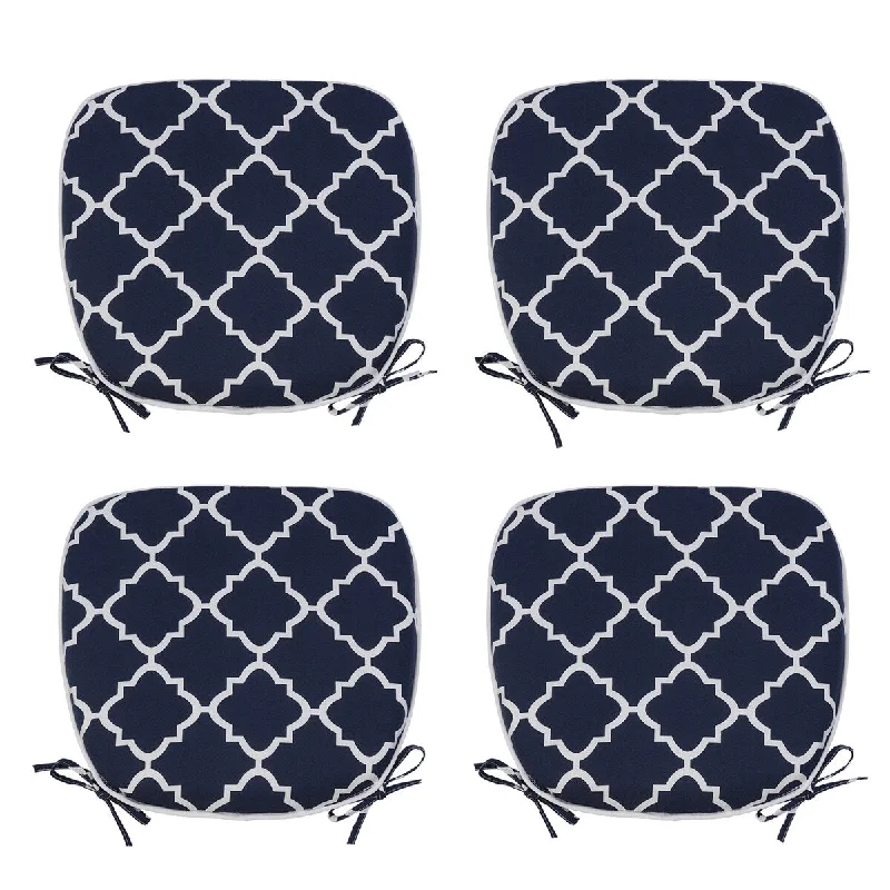 Outdoor Chair Cushions Seat Cushions Set of 4, Navy Blue