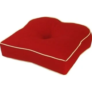 Outdoor Solid Chili Pepper Single U Gussett Cushion - 19 in x 19 in